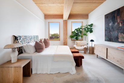 bedroom wooden beam