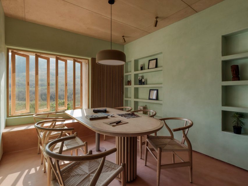 Interiors of Mind Manifestation's self-designed studio in Pune, India