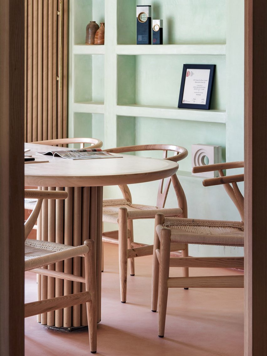 Interiors of Mind Manifestation's self-designed studio in Pune, India