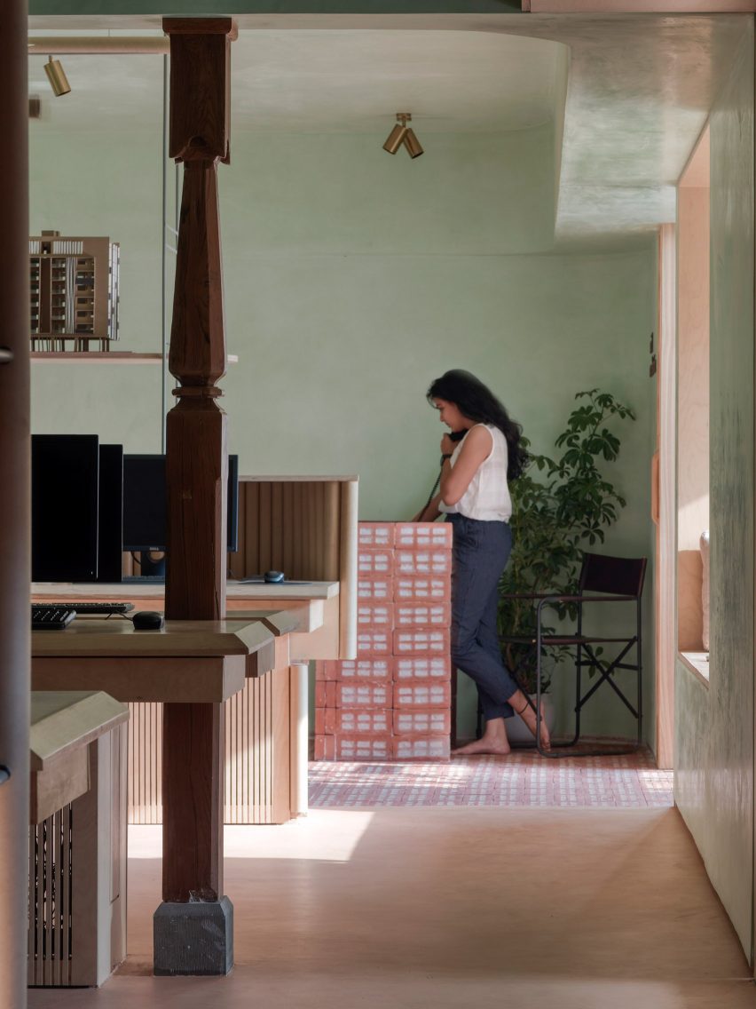 Interiors of Mind Manifestation's self-designed studio in Pune, India