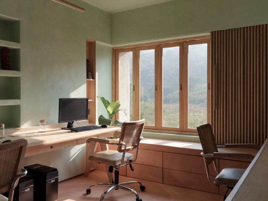 Interiors of Mind Manifestation's self-designed studio in Pune, India