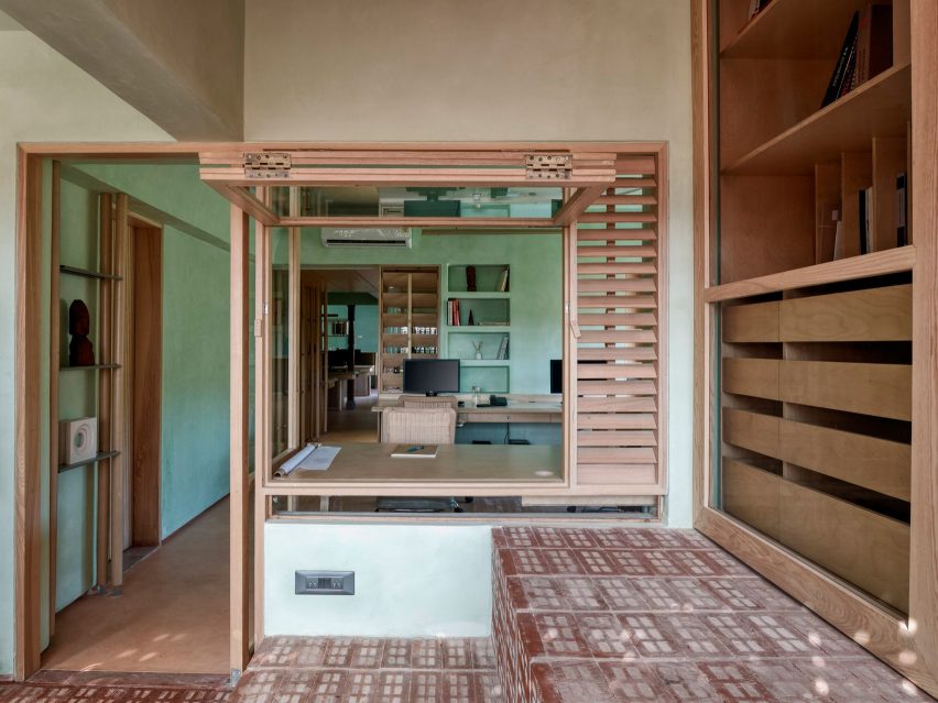 Interiors of Mind Manifestation's self-designed studio in Pune, India