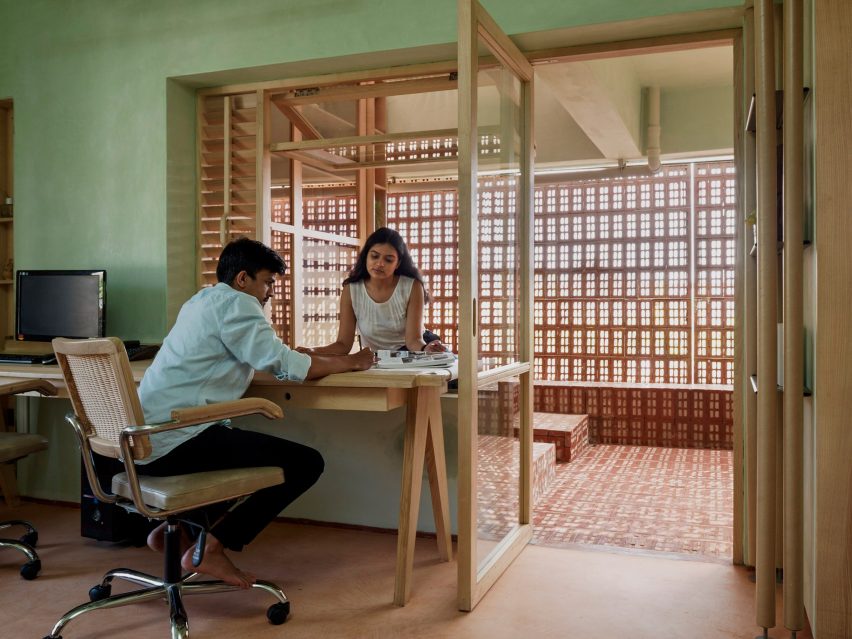Interiors of Mind Manifestation's self-designed studio in Pune, India