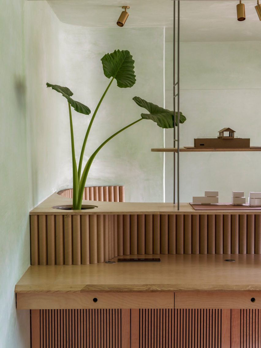 Interiors of Mind Manifestation's self-designed studio in Pune, India