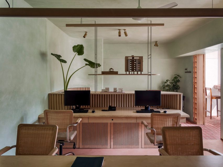 Interiors of Mind Manifestation's self-designed studio in Pune, India