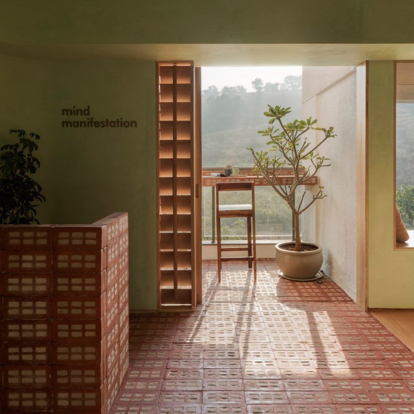 Interiors of Mind Manifestation's self-designed studio in Pune, India