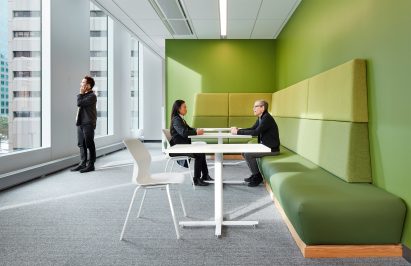 Meeting space in public service building