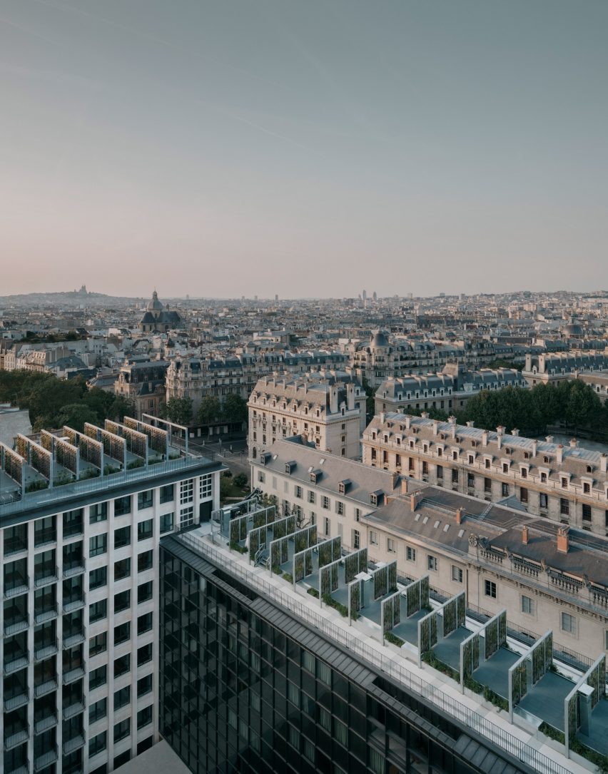 View of Paris from Mixité Capitale by David Chipperfield Architects