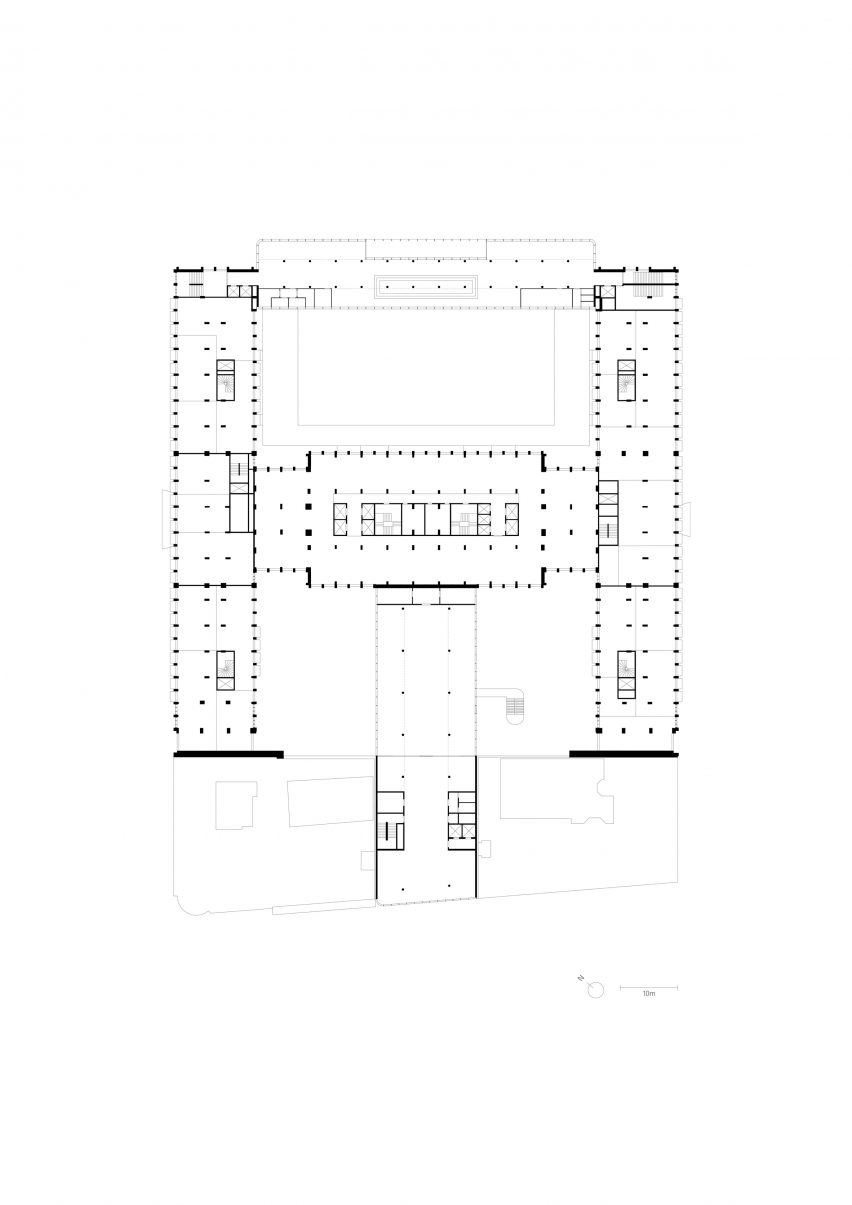 ​​Floor plan of Morland Mixité Capitale by David Chipperfield Architects