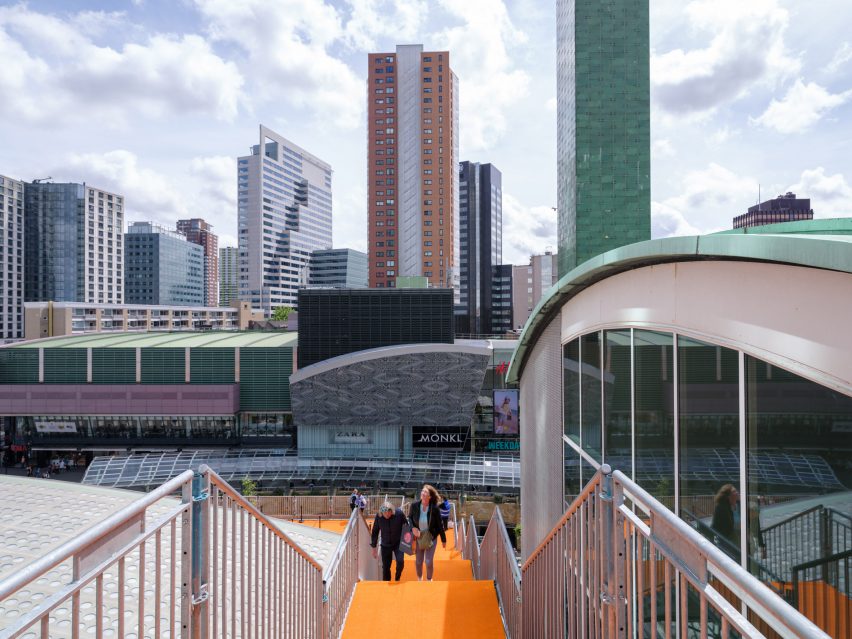 Rotterdam Rooftop Walk is a walkable rooftop installation that was designed by MVRDV