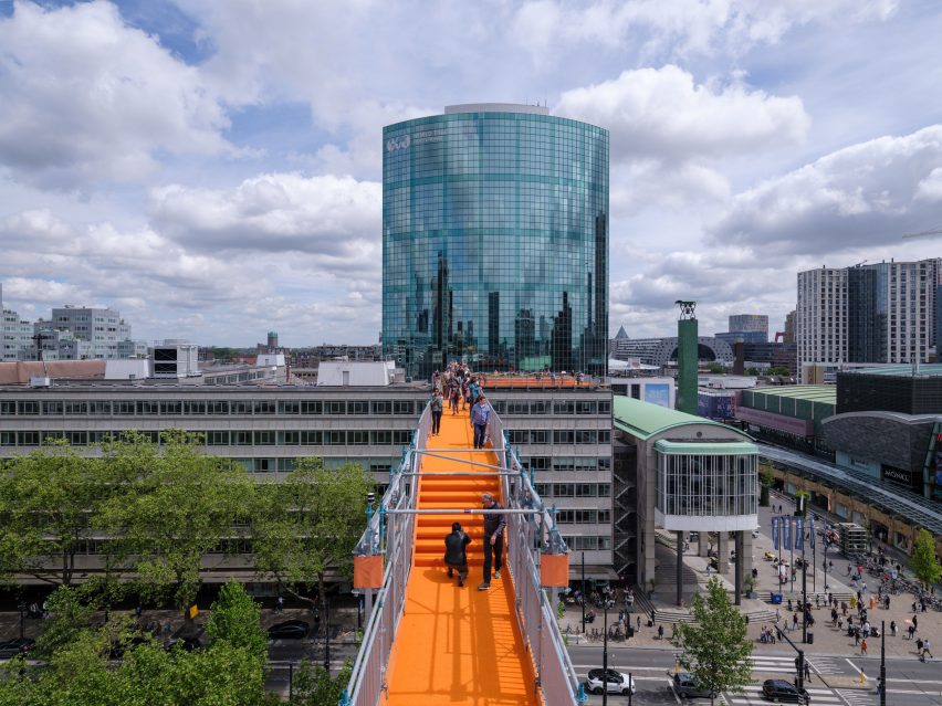 Rotterdam Rooftop Walk is a walkable rooftop installation that was designed by MVRDV