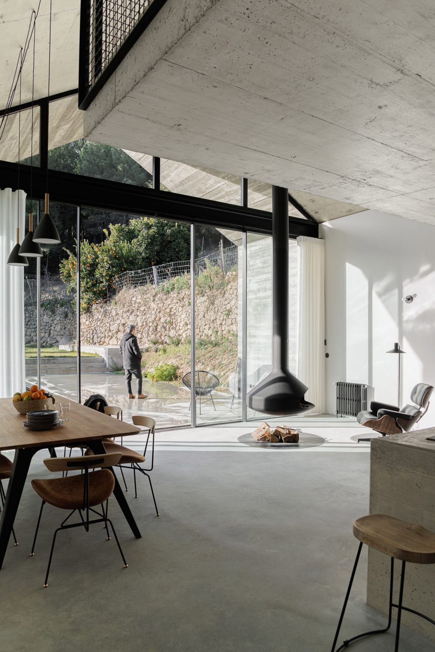 Living room of Casa NaMora by Filipe Pina and David Bilo