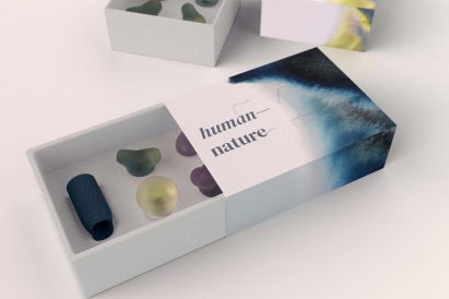 Rendering of direct-to-consumer packaging for Human Nature microdosing capsules