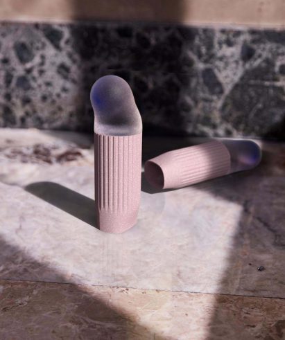 Rendering of NewTerritory's spacer and pod for microdosing psychedelics