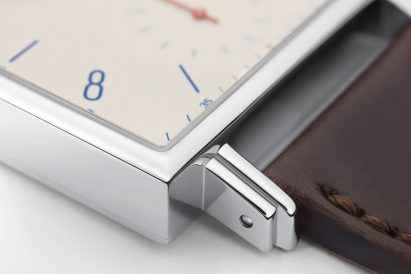 Close up of Nomos Glashütte watch