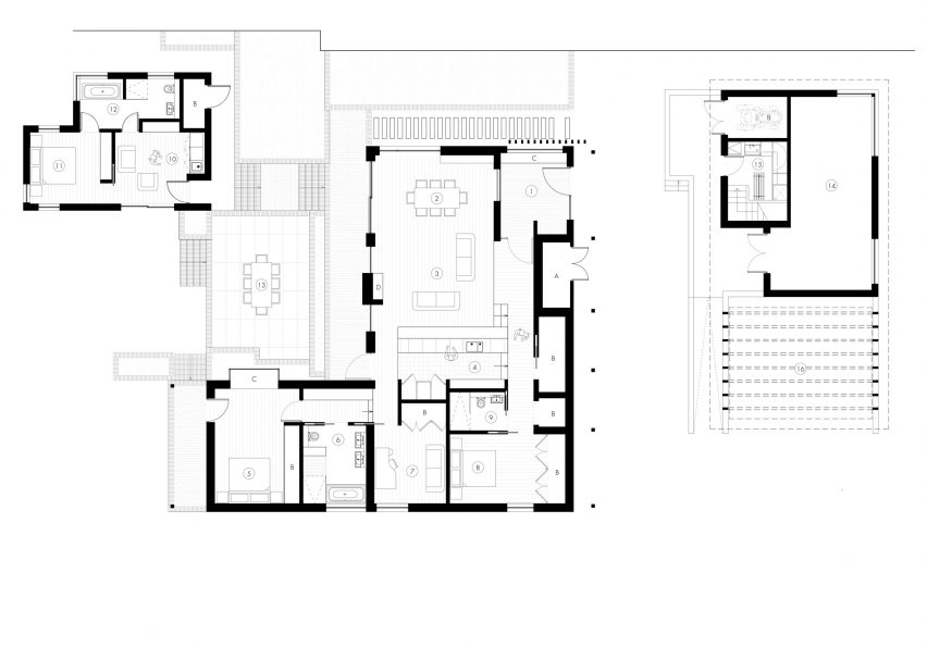 Ground floor plan of Gardener's Cottage