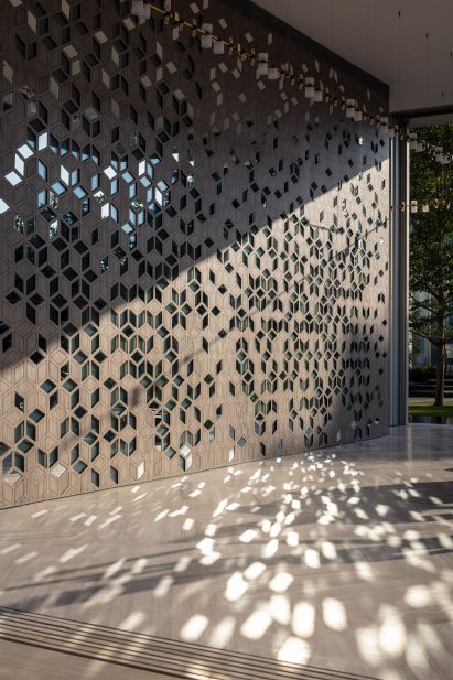 Perforated privacy screen