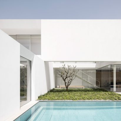 Image of K House from the pool side