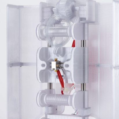 Dezeen Agenda newsletter features a 3D printed recycling machine for plastic bottles