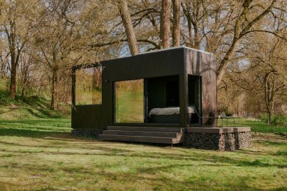 Raus cabin in a woodland location
