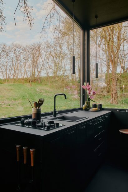 Kitchen of rural cabin