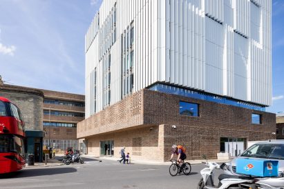 Exterior of Royal College of Art campus by Herzog & de Meuron