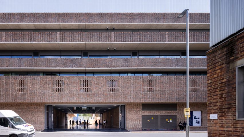 Exterior of the Royal College of Art by Herzog & de Meuron