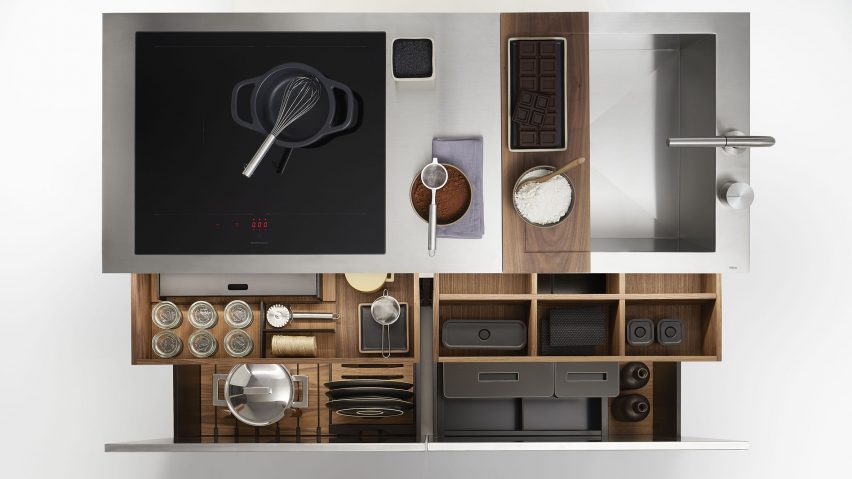 Small Living Kitchens - islands by Falper