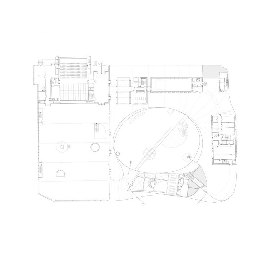 Second floor plan of Site Verrier de Meisenthal