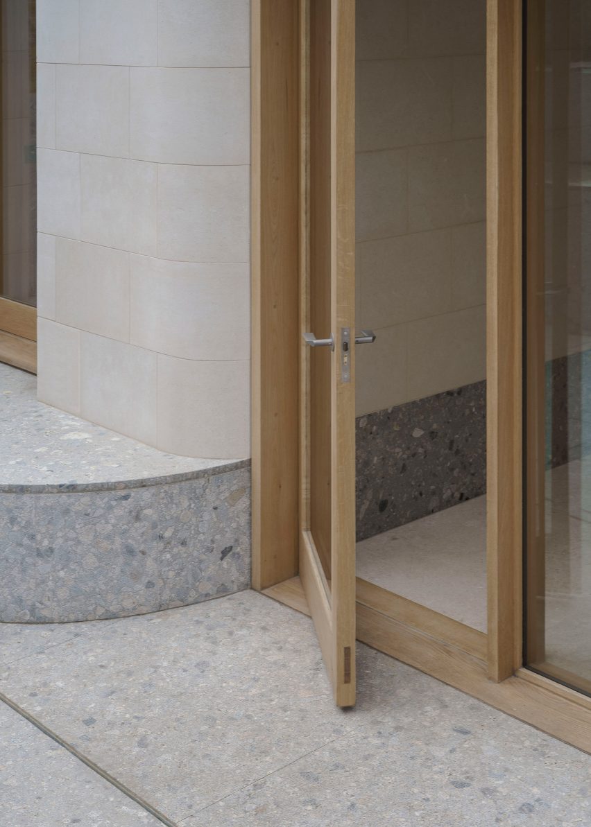 Oak-framed door