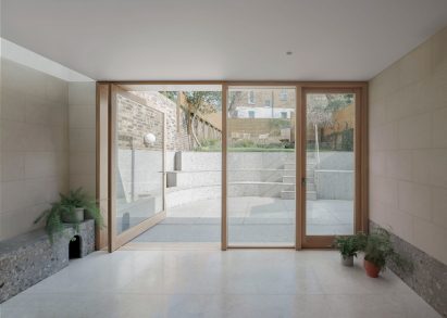 Oak-framed windows of London extension