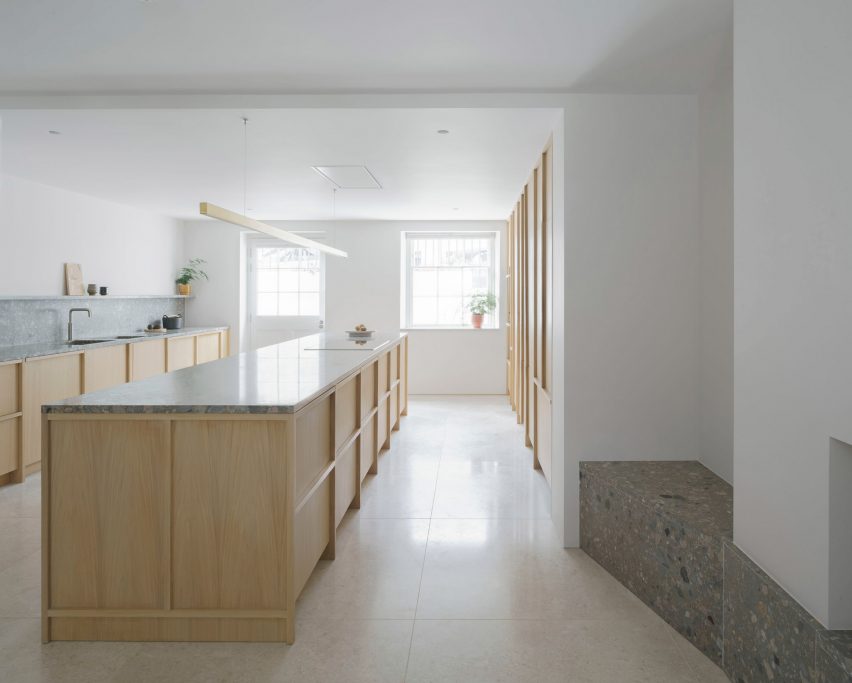 Interior of Stone House by Architecture for London