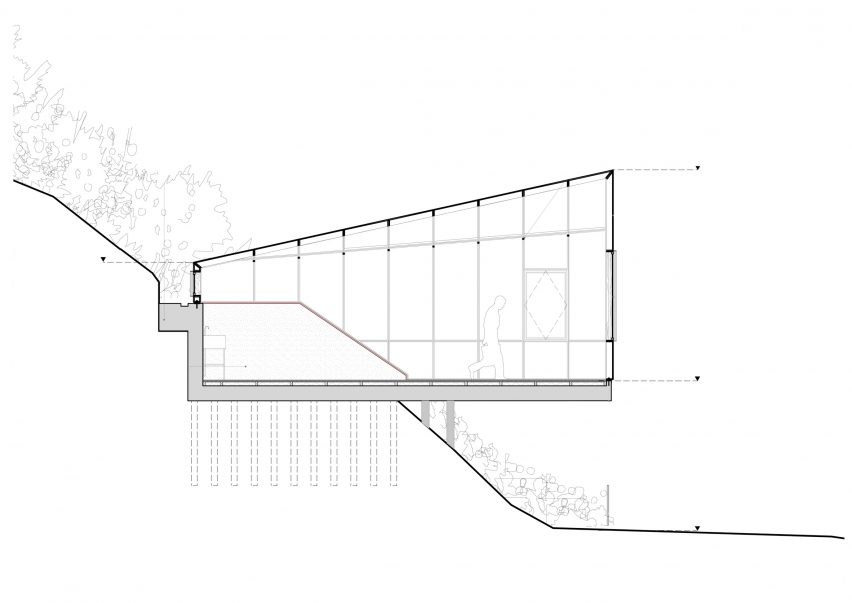 Section of The Pottering Shed by Studio Mutt