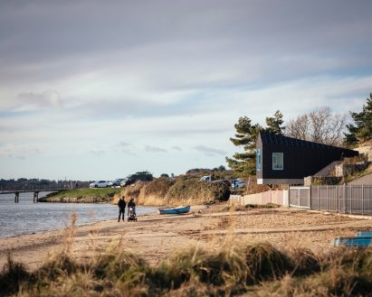 Image of the Pottering Shed from the harbour