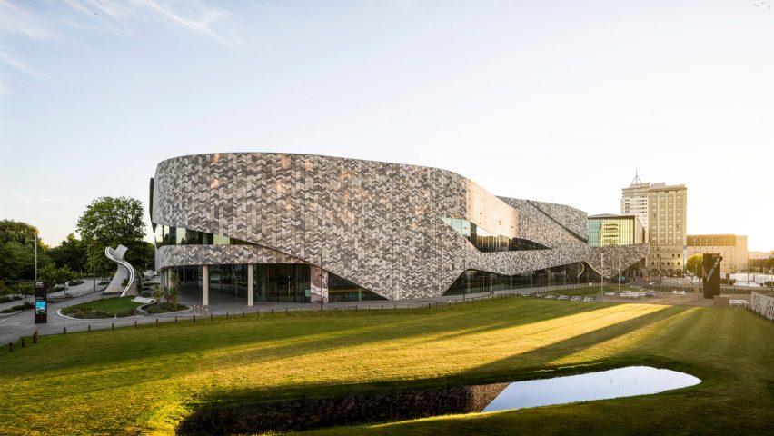 Exterior of the Te Pae Convention and Exhibition Centre