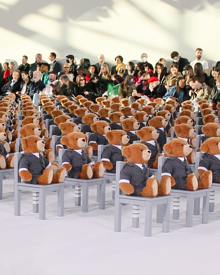 Thom Browne Autumn Winter 2022 show was inspired by toys and featured sculptural tailoring