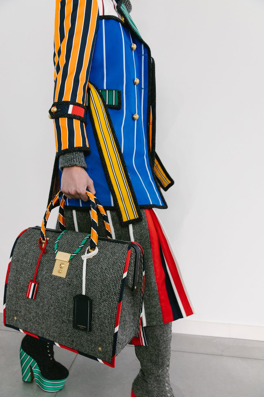 Thom Browne Autumn Winter 2022 show was inspired by toys and featured sculptural tailoring