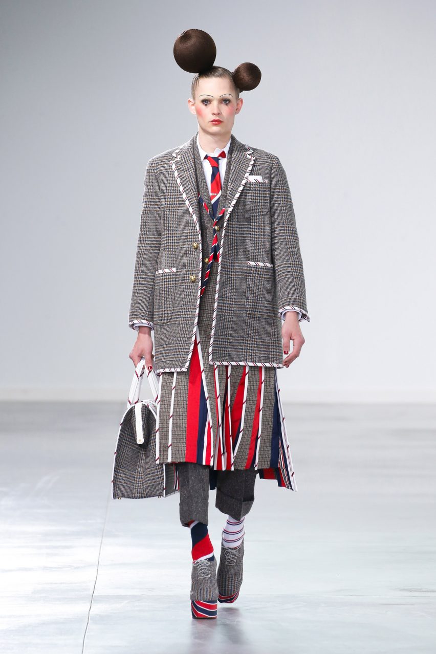 Thom Browne Autumn Winter 2022 show was inspired by toys and featured sculptural tailoring