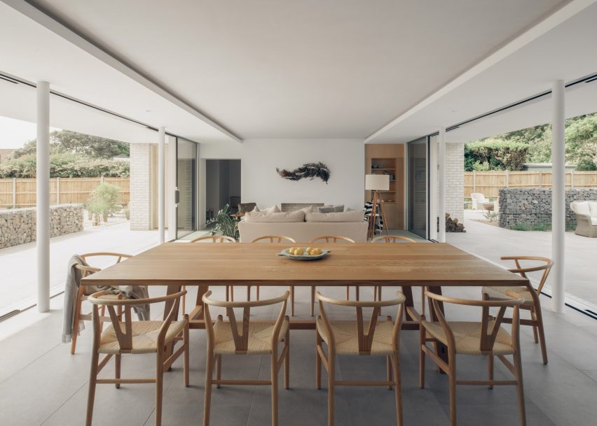 Dining space in Thorpeness Beach House by IF_DO