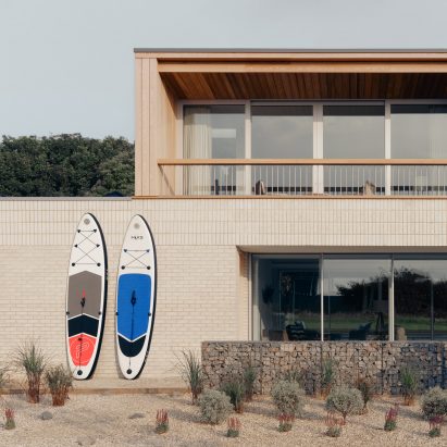 Facade detail of Thorpeness Beach House by IF_DO