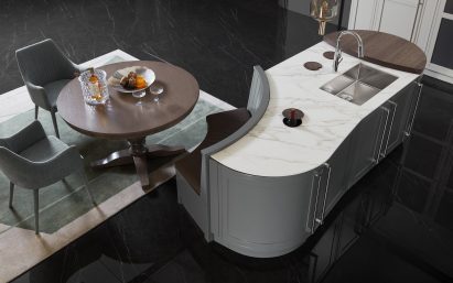 Turandot kitchen by Marco Bortolin for Oppein Home