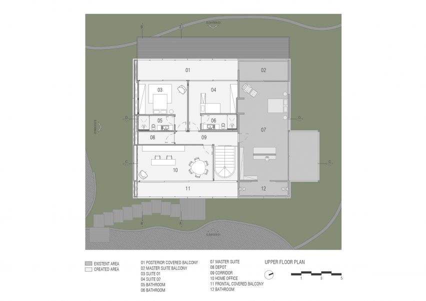 Upper floor plan