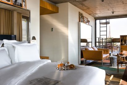 Hotel room in Villa M in Paris