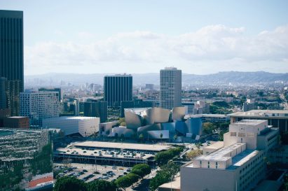 Aerial view of Downtown Los Angeles
