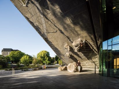 Plaza outside the Te Pae Convention and Exhibition Centre