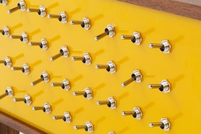 Switches on sound machine