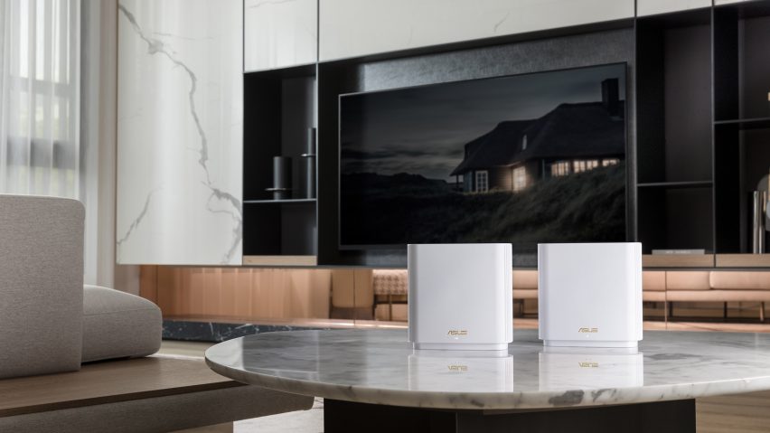 ASUS has designed the ZenWiFi router to bring a calmness to home interiors