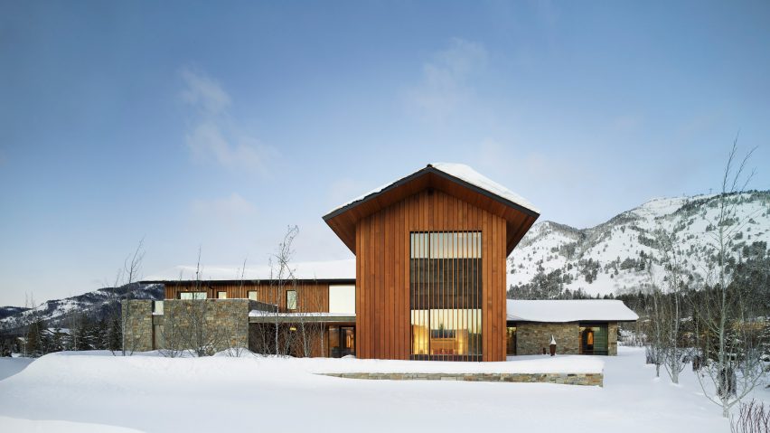 CLB four pines exterior in the snow
