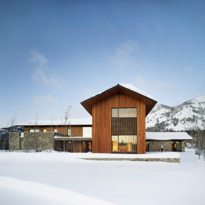 CLB Four Pines exterior in the snow