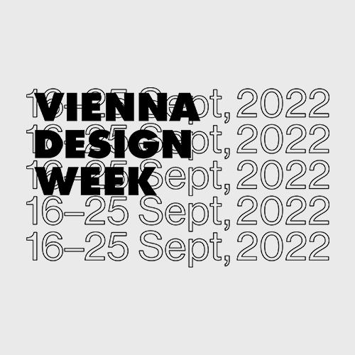 A photograph of the Vienna Design Week 2022 logo